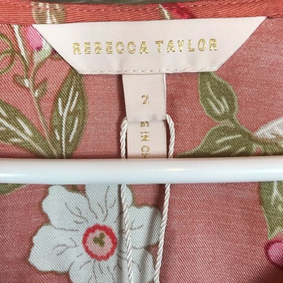 Rebecca Taylor Lita Floral Silk Top NWT - Picture 3 of 13